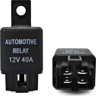 Immagine prodotto di 2 relè universali da 12 V, 40 A, a 4 poli