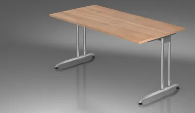 Produktbild von Schreibtisch Nussbaum 1600x800 mm