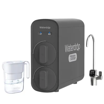 Produktbild von Waterdrop G5P700 Umkehrosmoseanlage, 700 GPD, mit einer zusätzlichen WD-PT-05W Wasserfilterkanne
