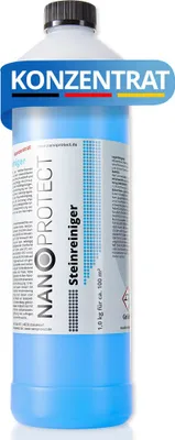 Produktbild von Nanoprotect Steinreiniger Konzentrat | 1 kg für ca. 100 m² | Intensivreiniger für Außenanlagen | Ideal für Haus, Hof und Garten