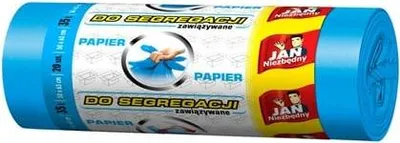 Obrázek produktu pro JN Pytle na odpadky/papír 35L 20ks modré
