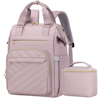 Produktbild von 17,3“ Laptop-Rucksack für Frauen, stylische Rucksacktasche mit USB-Anschluss