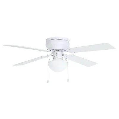 Obrázek produktu pro Stropní ventilátor EGLO Cagliari, 4 lopatky s řetízkem, osvětlení a letní/zimní provoz, dřevo, AC motor, Ø 106,6 cm