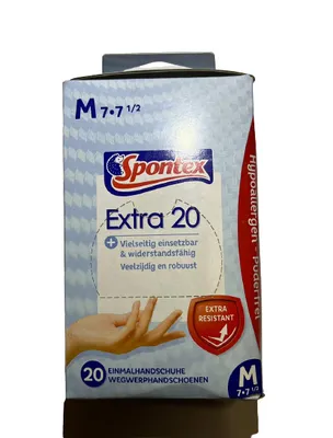 Produktbild von Spontex Haushaltshandschuhe Größe 7-7,5, 20 Stück