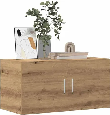 Productafbeelding van Maison Exclusive - Wandkast, ambachtelijk eikenhout, 80x39x40 cm, houtvezel
