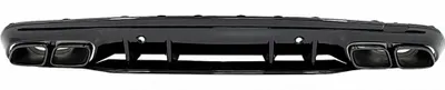 Produktbild von Diffusor für Mercedes C W205 S205 AMG Sport Line 14-20 C63S Look Schwarz Tipps.