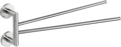 Produktbild von BEO Doppelhandtuchhalter Edelstahl matt 55x165x440 mm für Bad & Küche >> zum Bohren oder Kleben