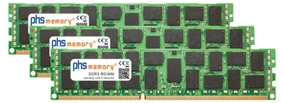phs memory 96GB (3x32GB) Kit RAM Speicher kompatibel mit Dell PowerEdge T410 DDR3 RDIMM 1333MHz
