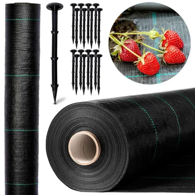 Zdjęcie produktu dla Agrowłóknina 1,6X50M Agrotkanina Na Chwasty Mata Antychwastowa Mocna Uv 70G
