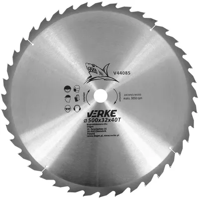 Produktbild von Kreissägeblatt 500mm 40Z 32mm + Reduzierringe 80116