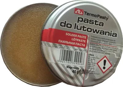 Produktbild von Flussmittel: Kolophonium; halogenhaltig,RMA; Paste; Dose; 40g ART.AGT-037 Flußmittel