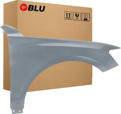 Zdjęcie produktu dla BLU Błotnik pasujący do Audi Q5 8R LX7R Prawy Srebrny MonsunGrau | 2008-2016 | Przedni Przód | Lakierowany | Gotowy do montażu  | Stal