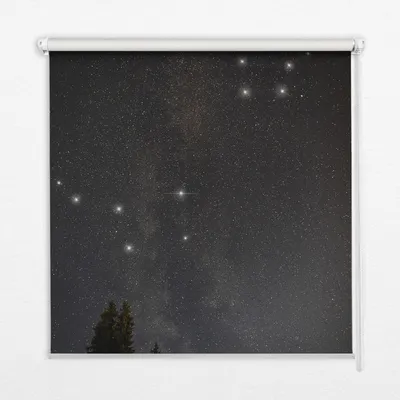 Produktbild von Seitenzug-Rollo Fensterrollo Jalousie - Lichtdurchlässig Springrollos - 110x140 cm - Sterne am Himmel