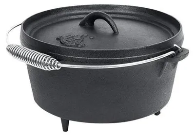 Produktbild von El Fuego Feuertopf Dutch Oven Set 3,60 L Schmortopf Grill Topf Gusseisen Bräter