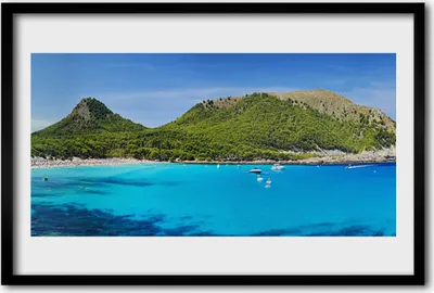 Produktbild von Bild 60x40 MDF-Rahmen Wandkunst Meer Berglandschaft