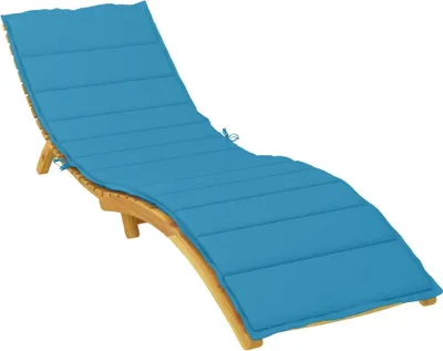 Produktbild von vidaXL Sonnenliegen-Auflage Blau 200x60x3 cm Oxford-Gewebe