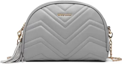 Zdjęcie produktu dla Torebka damska na ramię Miss Lulu Mała skórzana torba crossbodypoliuretan Czarna