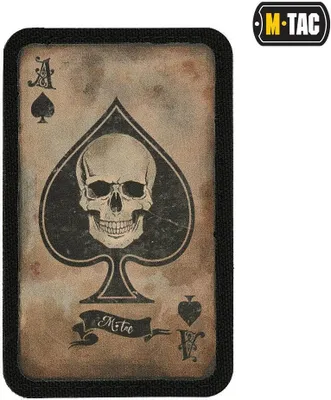 Produktbild von M-Tac patch Ace of Spades Coyote/Black