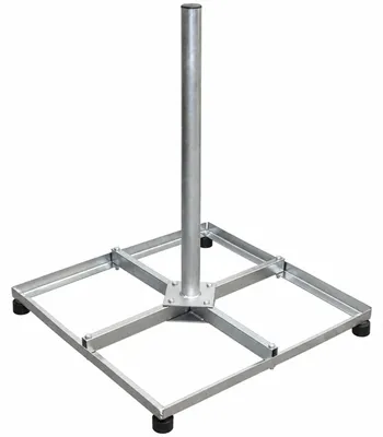 Produktbild von PremiumX Balkonständer 4x 30x30cm Stahl Mast SAT Flachdachständer