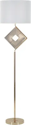 Zdjęcie produktu dla FURNLUX Lampa podłogowa Move Gold 40cm / Kolor główny: złoty / Wymiary: 40 x 161 x 40 cm