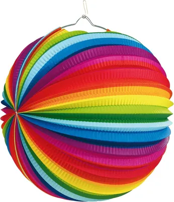 Obrázok produktu pre Amscan, papierový lucerník, priemer 25 cm – klasický papierový svietnik pre oslavy a podujatia
