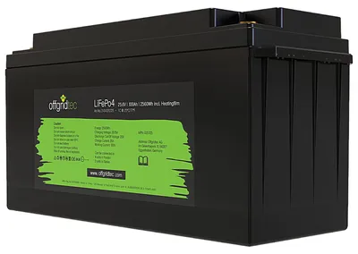 Produktbild von Offgridtec LiFePO4 Akku 25,6V 100Ah mit Heizmatte mit 0% MwSt nach §12 Abs. 3 UstG