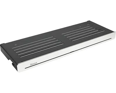 Produktbild von Ravak Slim - Ablage 278x103 mm, Schwarz/Chrom X07P575