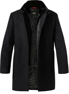 Produktbild von Cinque Herren Langer Wollmantel mit geradem Schnitt und Knopfverschluss