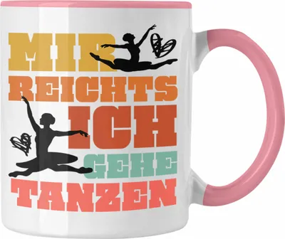 Produktbild von Trendation - Ballett Ballerina Tänzerin Tasse Mädchen Geschenk Frauen Tanzen Geschenkidee Kaffeetasse (Rosa)