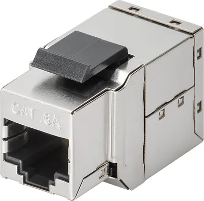Produktbild von KeyStone Jack Cat. 6a 2xRJ45 Modularkupplung, STP, Good Connections®