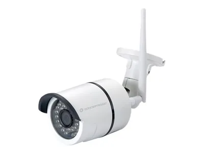 Zdjęcie produktu dla Conceptronic JARETH02W, Kamera bezpieczeństwa IP, Zewnętrzna, Przewodowy i Bezprzewodowy, Zewnętrzny, Sufit / Ściana, Biały