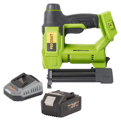 Obrázok produktu pre Procraft PEH20 akumulátorový tacker 20 V 15 - 32 mm + 1x akumulátor 4,0 Ah + nabíjačka
