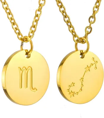 Produktbild von Sternzeichen Kette Gold Skorpion Damen Geburtstagsgeschenk