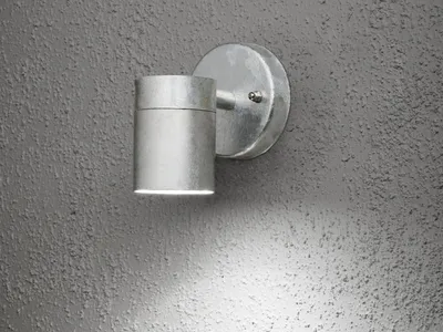 Produktbild von LED Außenwandleuchte Downlight Fassadenbeleuchtung, Außenleuchte 9cm, Silber