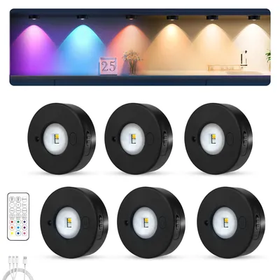 Obrázok produktu pre LED vstavané osvetlenie, dobíjateľné, s diaľkovým ovládaním, 1200mAh, nočné svetlo