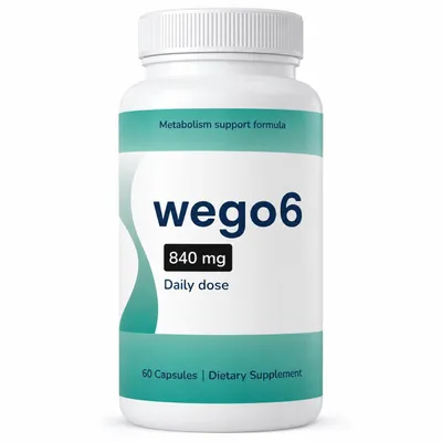 Produktbild von Wego6 Nahrungsergänzungsmittel – 60 Kapseln – mit Mikrokristalline Cellulose, Grüntee-Blattextrakt, Cranberry-Fruchtextrakt – Für Erwachsene.