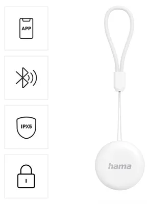 Produktbild von Hama 00185825, Artikel, Finder, Weiß, Wasserfest, 78 dB, Polycarbonat (PC)