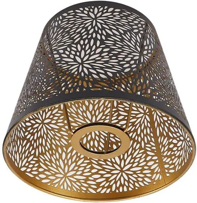 Produktbild von Unyqoos® Filigrane Lampenschirme aus Eisen Ø 20 cm – Vintage-Blumenmuster, E27-kompatibel für Tisch- und kleine Stehlampen, stimmungsvolle Beleuchtung