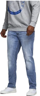 Produktbild von Jack & Jones 12188524, Jeans, Erwachsener, Blau, Baumwolle, Elasthan, Polyester, Nicht bleichen, Feinwäsche (30°C)
