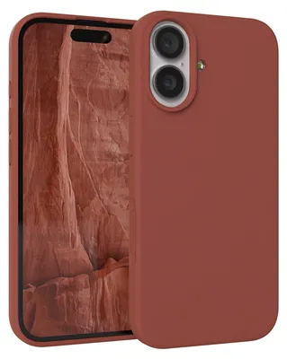 Produktbild von EAZY CASE Silikonhülle für Apple iPhone 17, Silikon Backcover Schutz in Braun