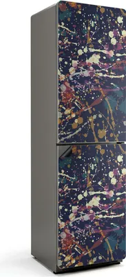 Zdjęcie produktu dla Abstrakcyjny wzór w kropki - Magnetyczna osłona lodówki - Folia dekoracyjna magnetyczna do kuchni - Magnes na lodówkę deco - Samoprzylepna tablica magnetyczna - Folia magnetyczna na drzwi lodówki - 60x205 cm