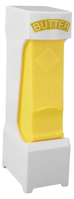 Butterschneider mit Edelstahlmesser, Ein-Klick-Butterdispenser