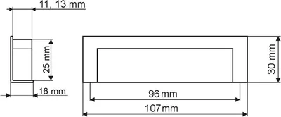 Immagine prodotto di Maniglia UN50, cromo satinato, 96 mm