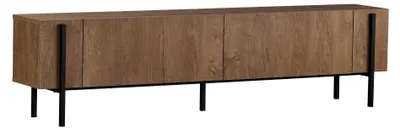 Immagine prodotto di Mobile TV in legno "Nexus" - 180 x 30 x 45 cm - Rovere Kafkas / Nero