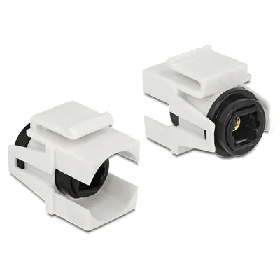 Produktbild von DeLOCK 86337, Weiß, Toslink, Toslink, 21 mm, 25,3 mm, 15,6 mm