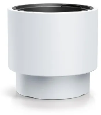 Image de Pot de fleurs Pot de jardin 39,5 cm rond Terrasse Jardin Maison Blanc