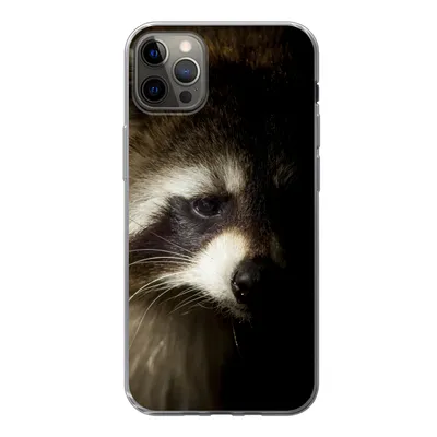 Produktbild von MuchoWow® Handyhülle Schutzhülle Hülle für iPhone 13 Pro Max Waschbär - Wilde Tiere - Schwarz Silikon Softcase Handy Hülle - Mobiltelefon