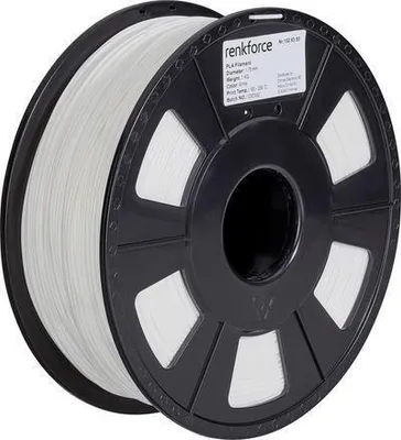 Image de Renkforce RF-4511190 3D-Druckmaterial Polyacticsäure (PLA) Weiß 1 kg (RF-4511190)