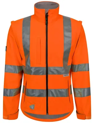 Warnschutz-Softshelljacke,neonorange XXL