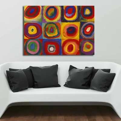 Obrázek produktu pro Wallity, 70100KANDINSKY008- VSL1143, Barevné, Obrazy na plátně, 70 x 100 cm, 100% plátno